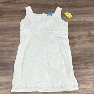 Fresh Produce White Textured Mini Dress
